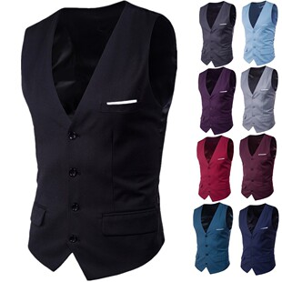 (Cross-border trading), autumn demi-season vest, 2019, Aliexpress, slim fit, Korean style, V-neckline