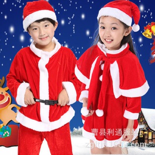 Children's red Christmas suit, set for elderly for men and women, (Physicals), direct factory sales