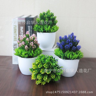 Artificial plants, nail decoration for home use, plastic small table realistic flowerpot