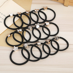 The new hair accessories Korean version of the Korean version of the hair rope, the hair rubber band 2 yuan shop goods source jewelry wholesale