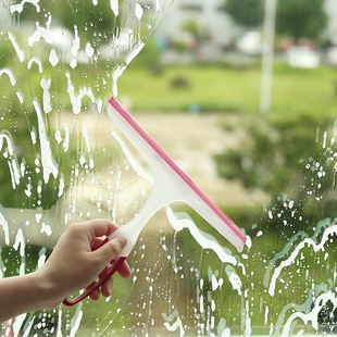 Non -slip soft glue glass scraper home window cleaner glass scraper color car glass scraper windowware