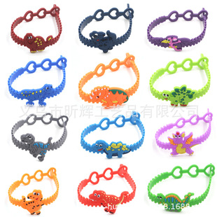 (Cross-border trading), dinosaur, cartoon bracelet PVC, direct factory sales, European style