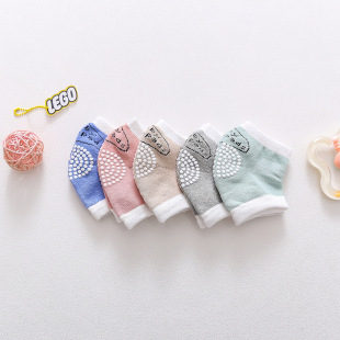 Cotton children's autumn non-slip breathable sports knee pads for crawling