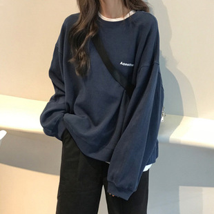 Autumn long-sleeve, jacket for students, Korean style, loose fit