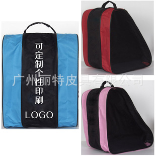 Roller skating bag three -layer dual -net high -end roller bag processing as children adult shoulder bag printing
